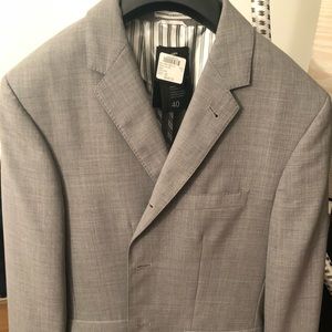 NWT Club Monaco Gray Men's Wool Jacket Size 40R